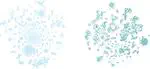 Network embedding unveils the hidden interactions in the mammalian virome